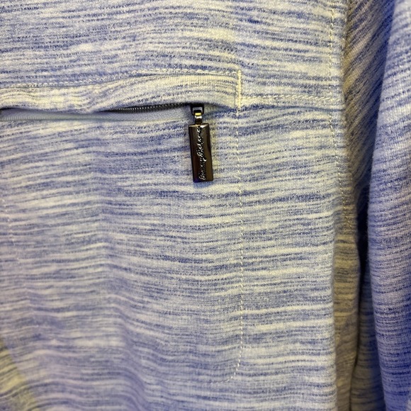 Tommy Bahama Mens 1/4 Zip Pullover Long Sleeve Shirt Medium Blue - Picture 4 of 6